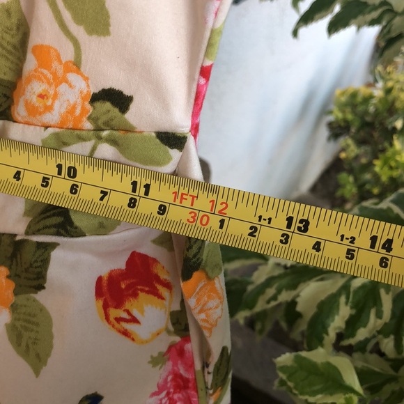 FLORAL MINI DRESS BARBIECORE BARBIE COTTON SUNDRESS SASH TIE “HAVE” Size… - Picture 15 of 16